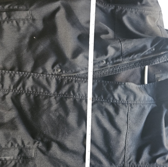 Banana Republic Mens M black Winter Peacoat Water Resistent - Picture 11 of 11